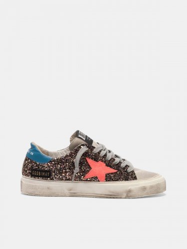May sneakers in glitter and suede