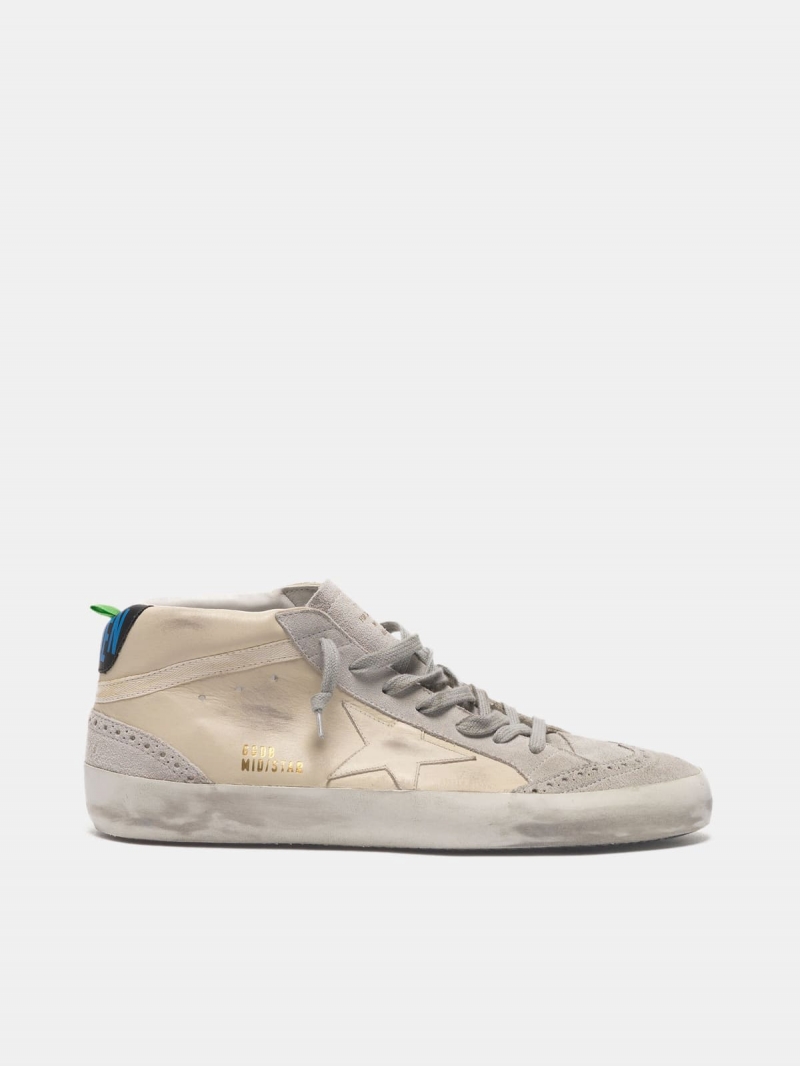 Mid Star sneakers in leather with suede details